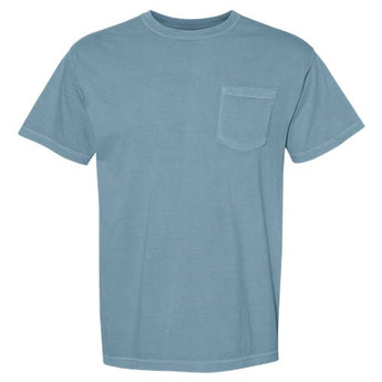 Garment-Dyed Heavyweight Pocket T-Shirt - Ice Blue