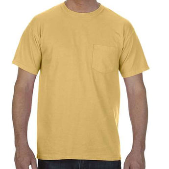 Garment-Dyed Heavyweight Pocket T-Shirt - Mustard