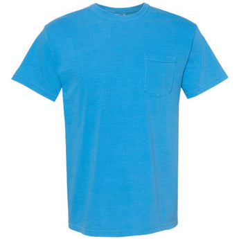 Garment-Dyed Heavyweight Pocket T-Shirt - Royal Caribe