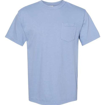 Garment-Dyed Heavyweight Pocket T-Shirt - Washed Denim