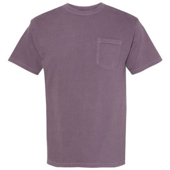 Garment-Dyed Heavyweight Pocket T-Shirt - Wine