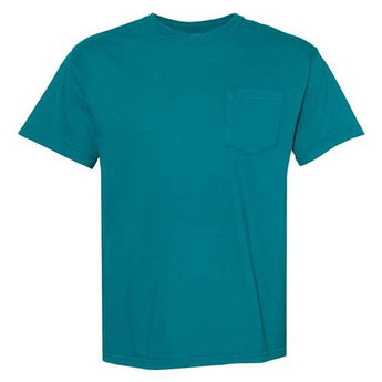 Garment-Dyed Heavyweight Pocket T-Shirt - Topaz Blue