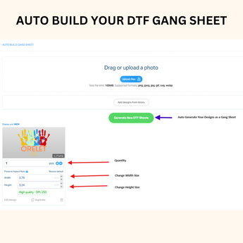 DTF - AUTO BUILD GANG SHEET