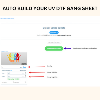 UV DTF - AUTO BUILD GANG SHEET